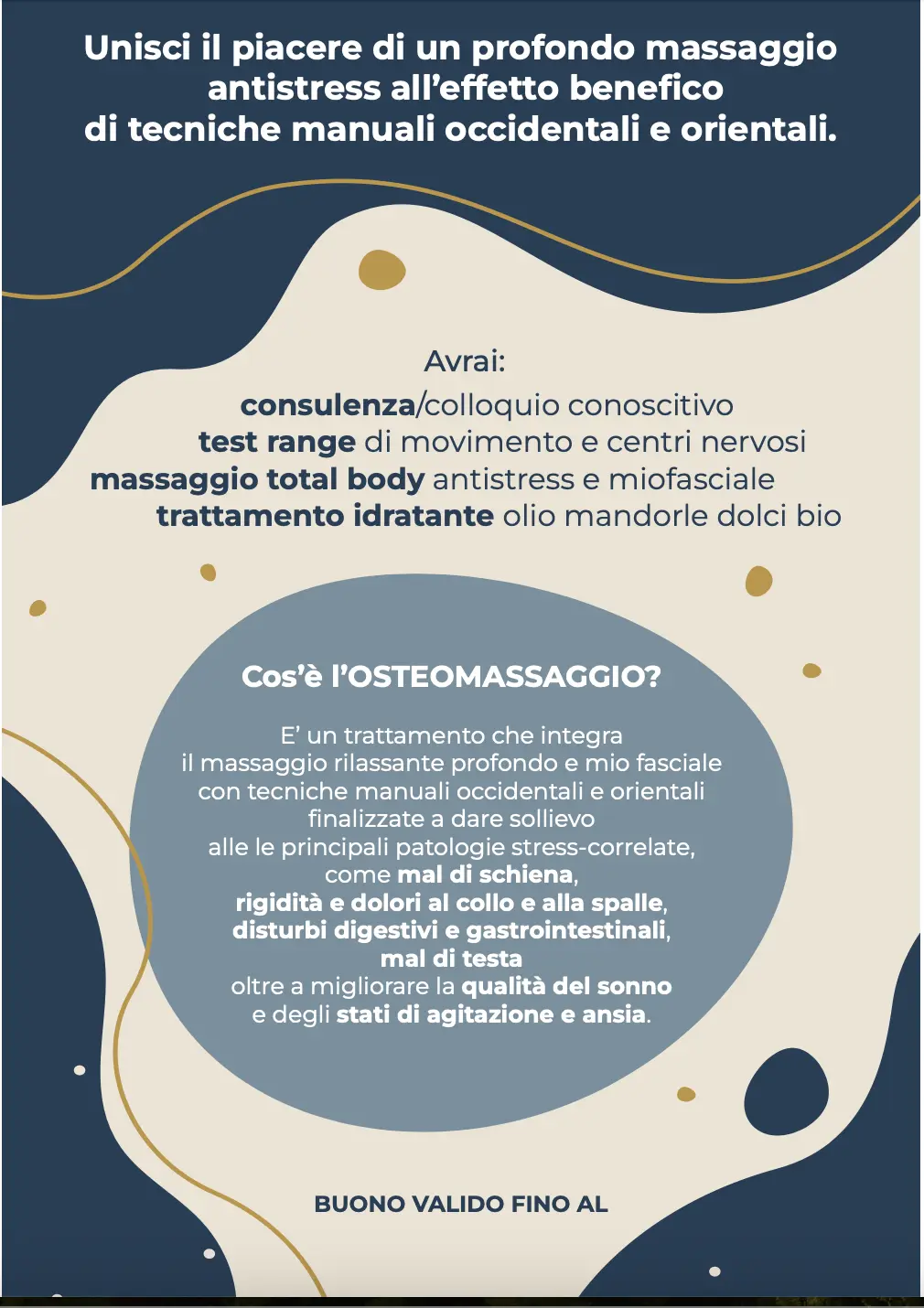 Trattamento di Osteomassaggio da 90 minuti nello studio di Milano